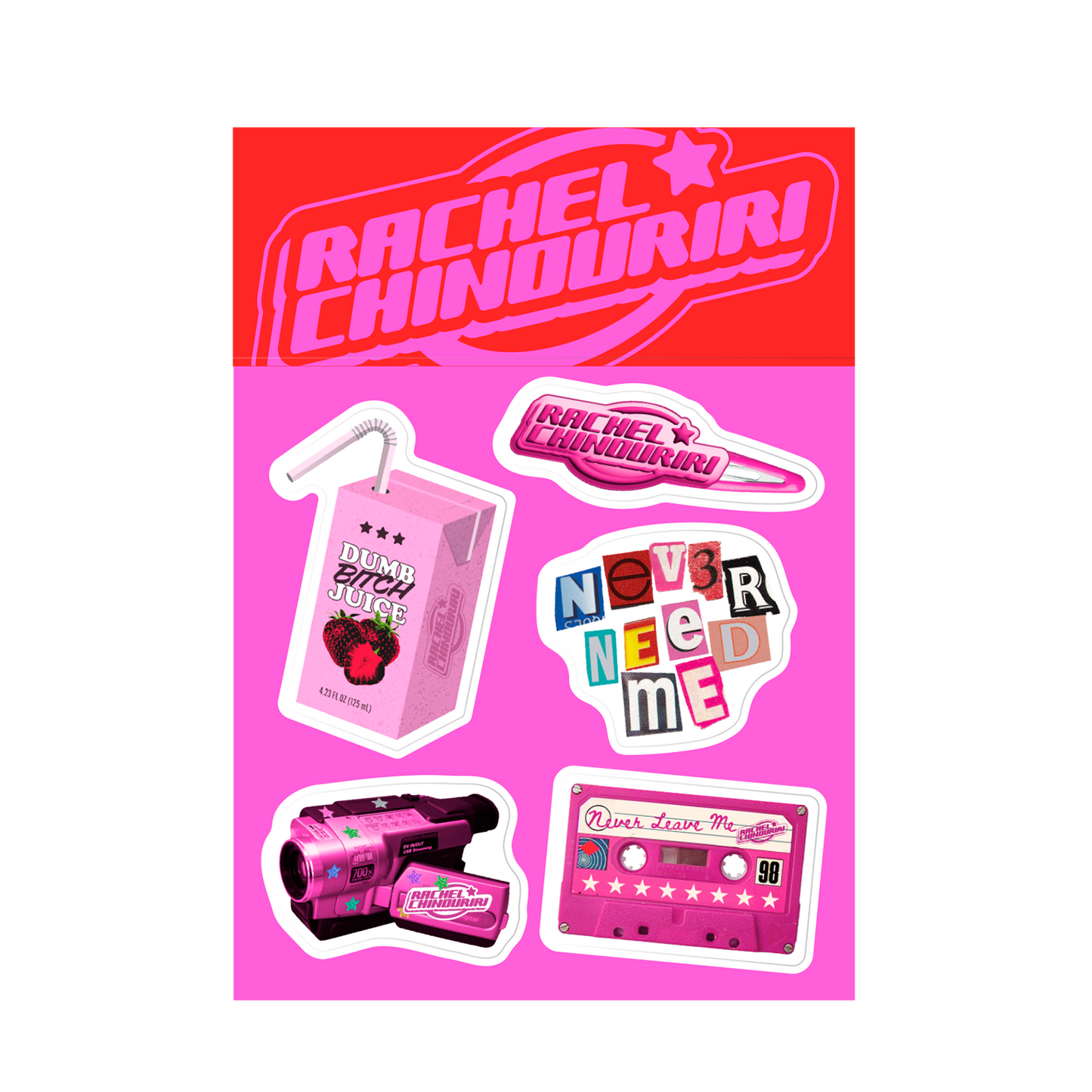 Never Need Me Sticker Set