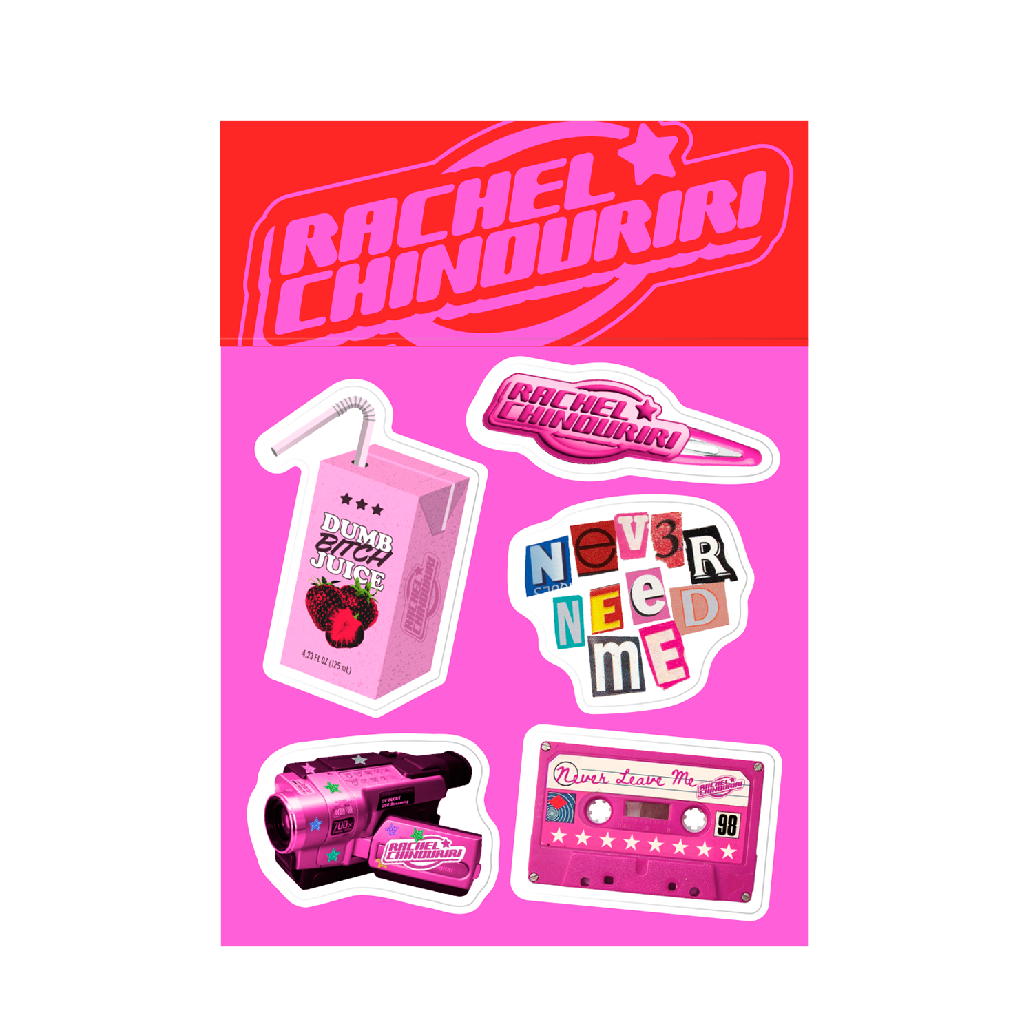 Never Need Me Sticker Set